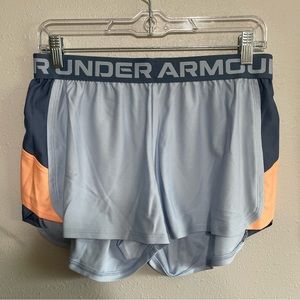 Blue underarmour shorts
